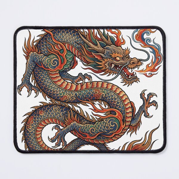Item preview, A Japanese Dragon in the Ukiyo-e Style designed and sold by whiteblackcat.