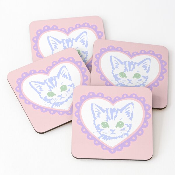 Item preview, Cute Coquette Cat Pastel Heart designed and sold by coversix.
