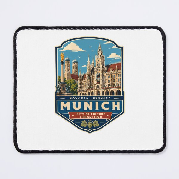 Item preview, Munich Bavaria Germany City Of Culture & Tradition Travel Landmark designed and sold by Star3NowForMe.