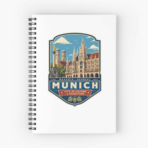Item preview, Munich Bavaria Germany City Of Culture & Tradition Travel Landmark designed and sold by Star3NowForMe.