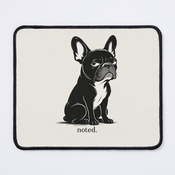 Item preview, Noted French Bulldog Snarky Dog designed and sold by FireWildChild.