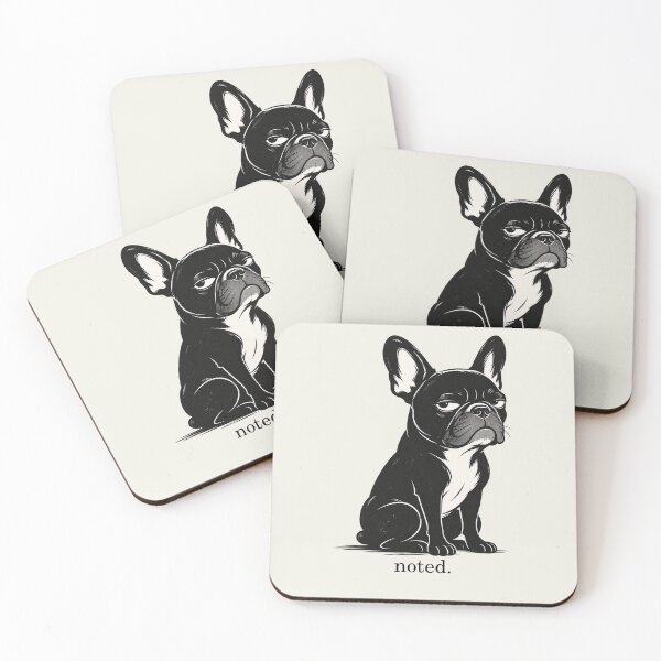 Item preview, Noted French Bulldog Snarky Dog designed and sold by FireWildChild.