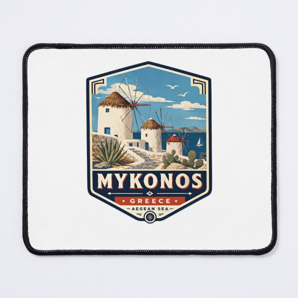 Item preview, Mykonos Greece Aegean Sea Travel Vacation Souvenir Greek Island Lover designed and sold by Star3NowForMe.