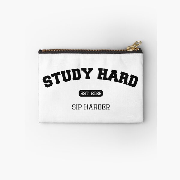 Item preview, Study Hard Sip Harder | Funny College Student Drinking Shirt designed and sold by luckyhue.