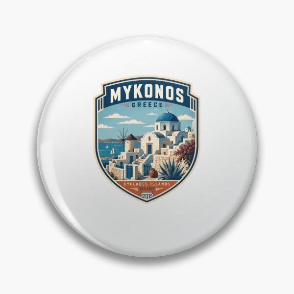 Item preview, Mykonos Greece Cyclades Islands Est. 1207 Greek Island Travel Vacation Souvenir designed and sold by Star3NowForMe.