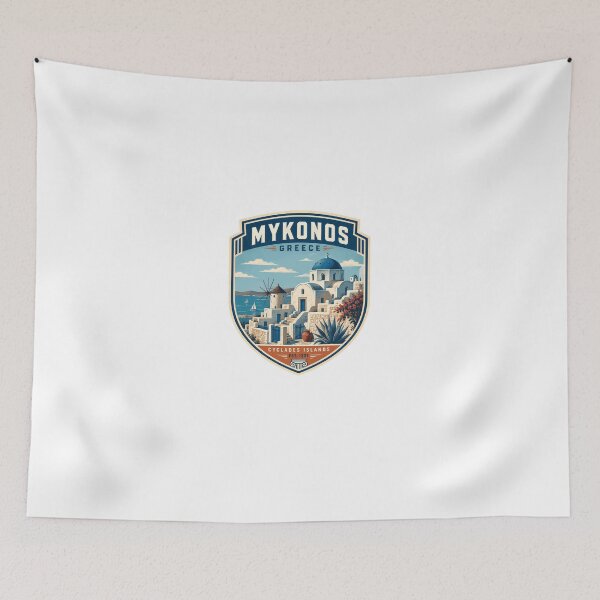 Item preview, Mykonos Greece Cyclades Islands Est. 1207 Greek Island Travel Vacation Souvenir designed and sold by Star3NowForMe.