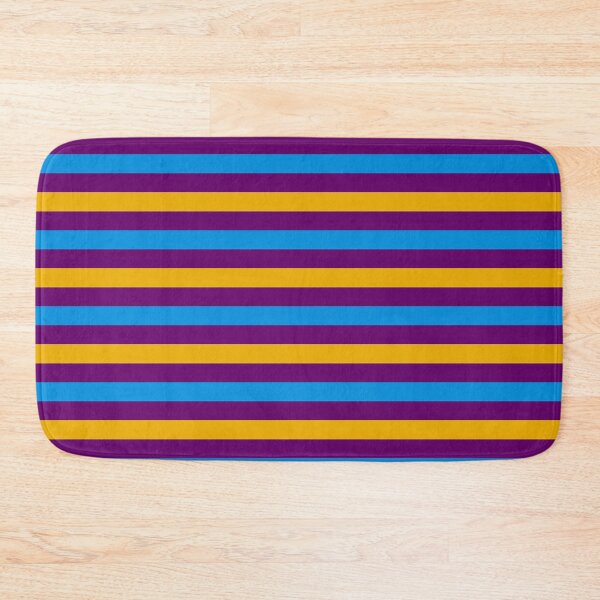Item preview, Yellow And Blue Stripes Design Purple  designed and sold by PatternTitan.