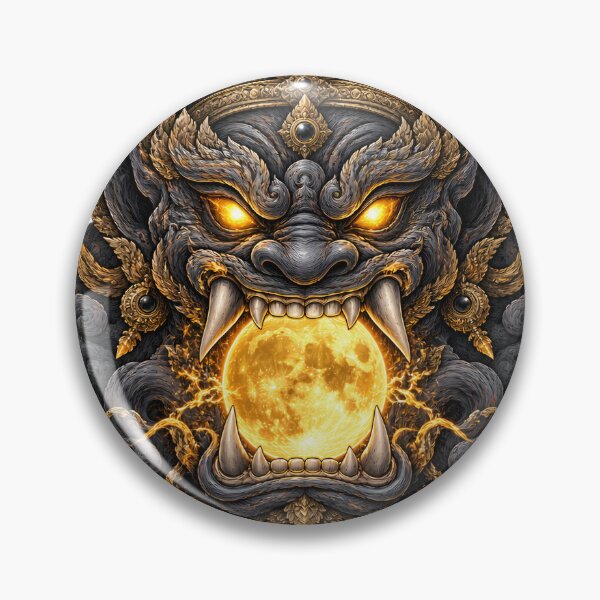 Artikelvorschau, Rahu, der Sonnenfinsternis-Verschlinger | Kunst aus der thailändischen Mythologie entworfen und verkauft von AP_1979.