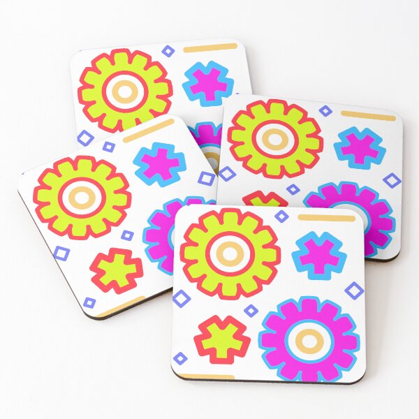 Item preview, Retro 90s Memphis Style Cogs and Diamonds designed and sold by The Nomadic Designs.