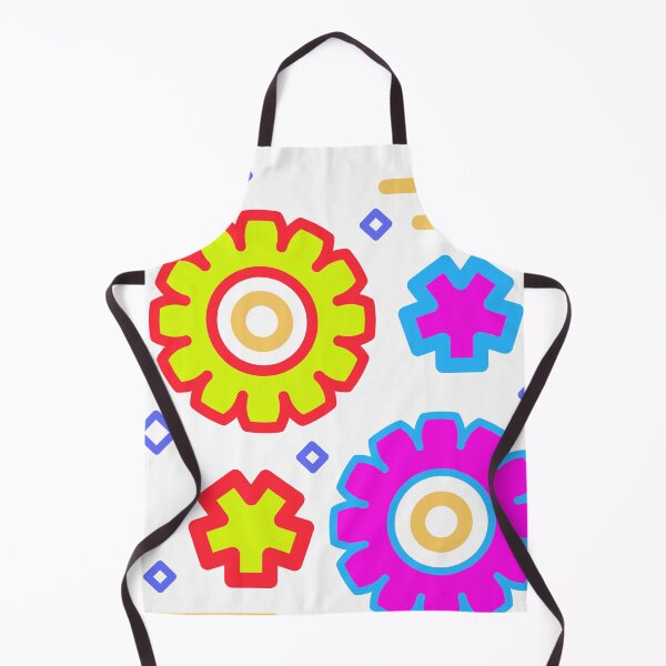 Item preview, Retro 90s Memphis Style Cogs and Diamonds designed and sold by The Nomadic Designs.