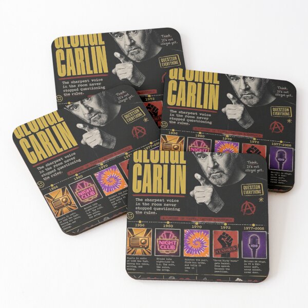 Item preview, George Carlin designed and sold by LoveSomethingDifferent.