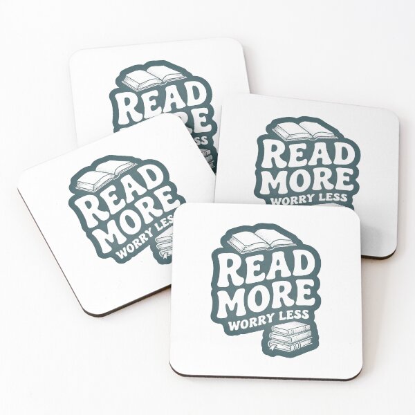 Item preview, Read More Worry Less for Book Lover designed and sold by C-Plus-Home.