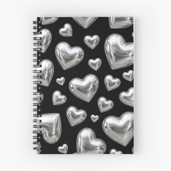 Item preview, 3D Chrome Hearts Seamless Pattern – Y2K Silver Metallic Aesthetic designed and sold by dody_shop.