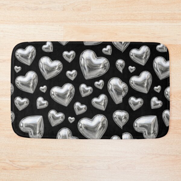 Item preview, 3D Chrome Hearts Seamless Pattern – Y2K Silver Metallic Aesthetic designed and sold by dody_shop.