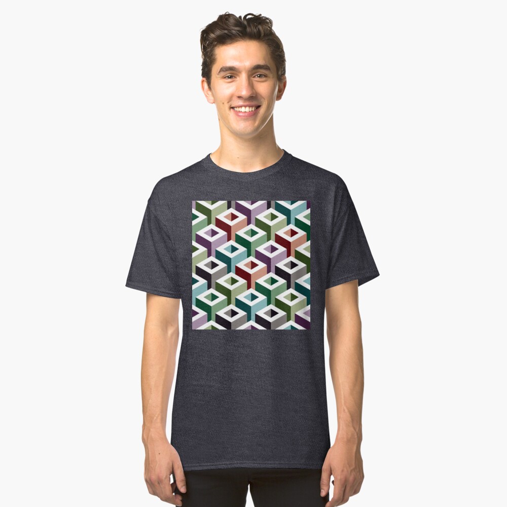 Geometric Pattern: Tube: Colours Classic T-Shirt