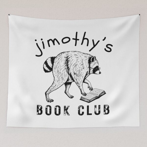 Item preview, Jimothy the Raccoon, Jimothy's Book Club designed and sold by WildHeartsStore.