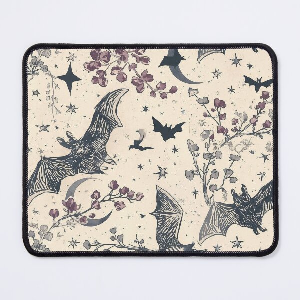 Item preview, Moonlit Bats – Cottagecore Halloween Pattern designed and sold by Deezyned.