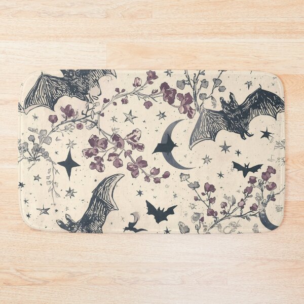 Item preview, Moonlit Bats – Cottagecore Halloween Pattern designed and sold by Deezyned.