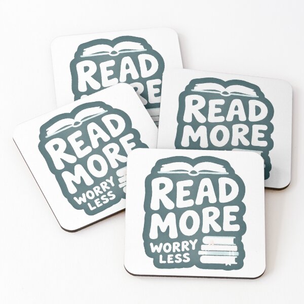 Item preview, Read More Worry Less for Book Lover designed and sold by C-Plus-Home.