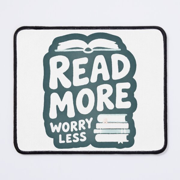 Item preview, Read More Worry Less for Book Lover designed and sold by C-Plus-Home.