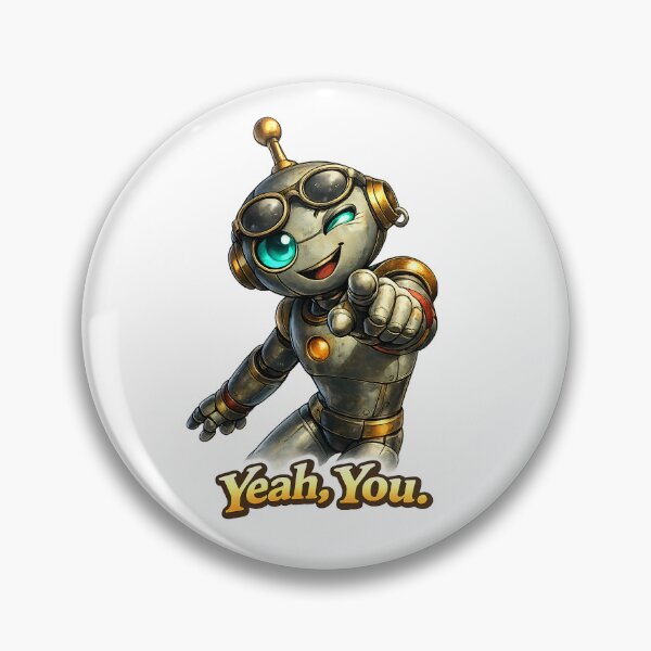Item preview, Funny Robot Yeah You – Playful Attitude designed and sold by Yomere.