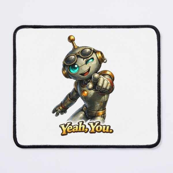 Item preview, Funny Robot Yeah You – Playful Attitude designed and sold by Yomere.