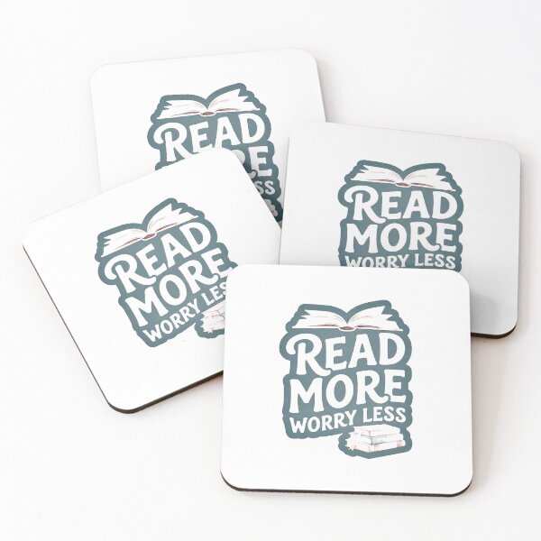 Item preview, Read More Worry Less for Book Lover designed and sold by C-Plus-Home.