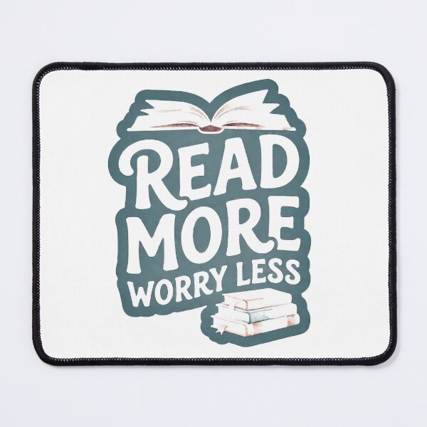 Item preview, Read More Worry Less for Book Lover designed and sold by C-Plus-Home.