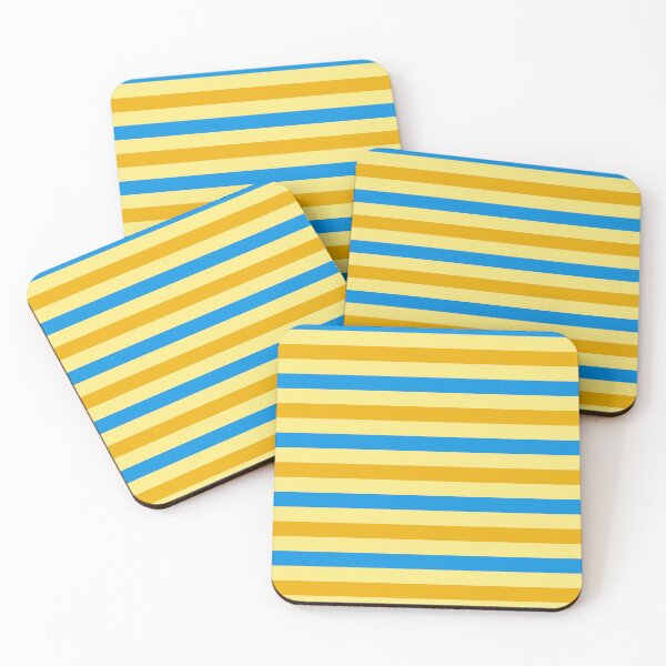 Item preview, Yellow And Blue Stripes Design Yellow  designed and sold by PatternTitan.