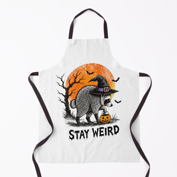 Item preview, Stay Weird Funny Raccoon Halloween designed and sold by WildHeartsStore.