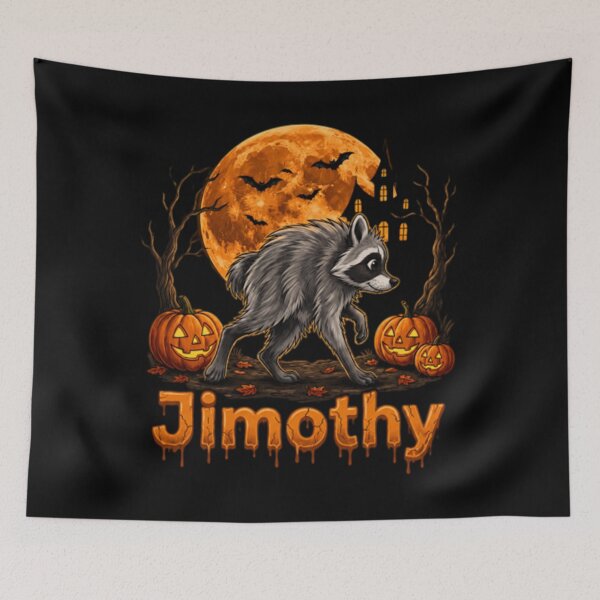 Item preview, Halloween Jimothy Raccoon Vintage Spooky Animal  designed and sold by WildHeartsStore.