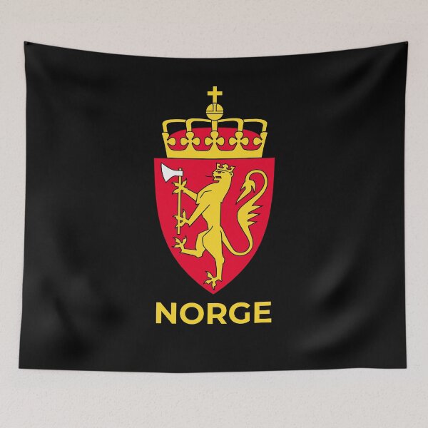 Item preview, Norwegian Royal Coat of Arms - Heraldry design + NORGE designed and sold by lachataigne.