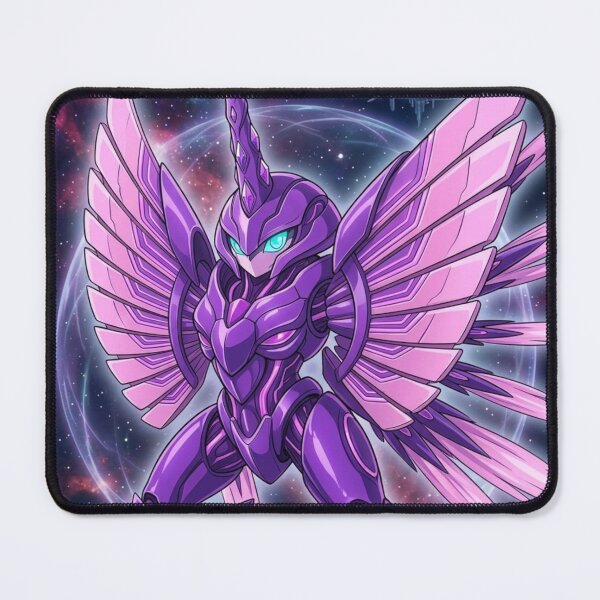 Item preview, Purple Cosmic Mecha Unicorn Fantasy Creature Art designed and sold by SofiaByCruti.