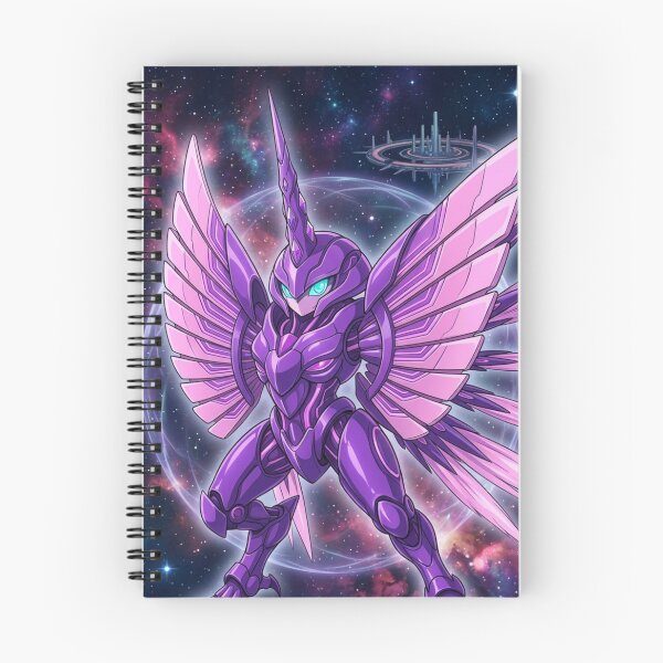 Item preview, Purple Cosmic Mecha Unicorn Fantasy Creature Art designed and sold by SofiaByCruti.