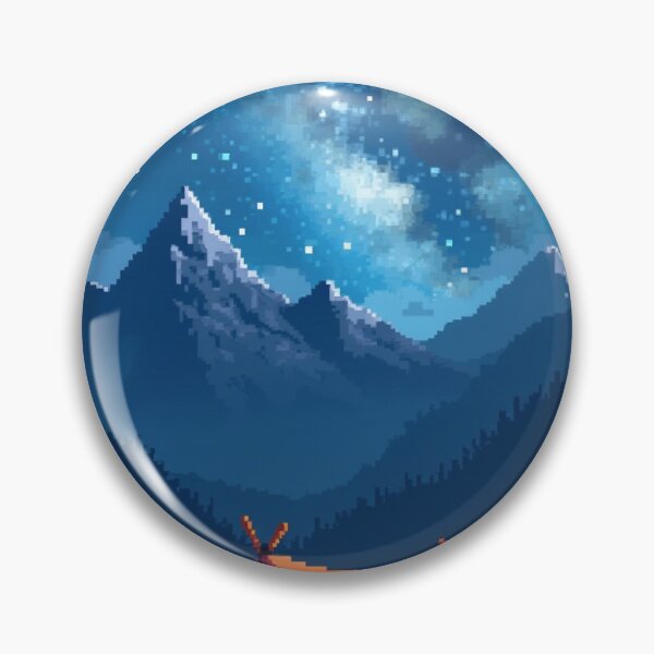 Item preview, Cozy Mountain Camping Tent Pixel Art designed and sold by grzezzz.