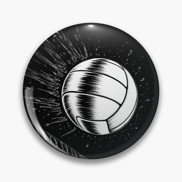 Item preview, Top Spin Volleyball Ink Art designed and sold by NorthRally.