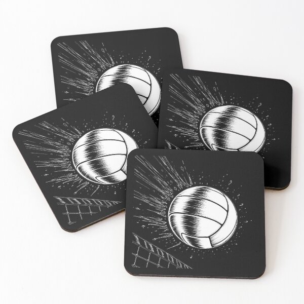 Item preview, Top Spin Volleyball Ink Art designed and sold by NorthRally.