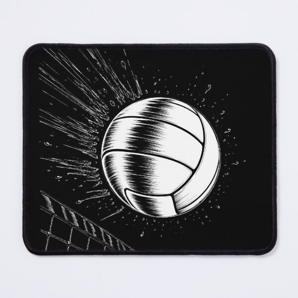 Item preview, Top Spin Volleyball Ink Art designed and sold by NorthRally.