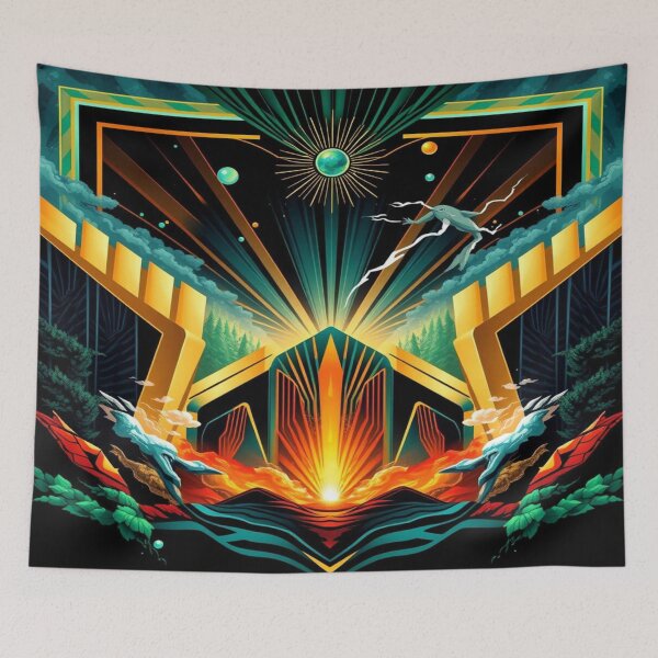 Item preview, ArtDeco Sun Energy in surreal nature fusion designed and sold by FotoworldEdel.