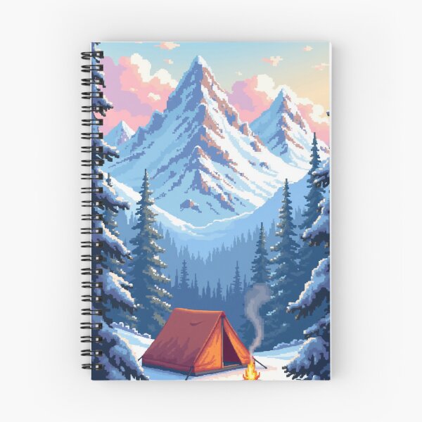 Item preview, Cozy Mountain Camping Tent Pixel Art designed and sold by grzezzz.