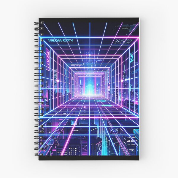 Item preview, Neon abstract digital landscape designed and sold by Agnisherl.