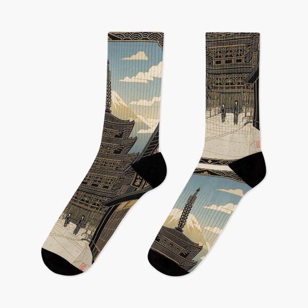 Item preview, Yasaka Pagoda Kyoto – Japan Art Deco Print designed and sold by JAPANCE STUDIO.