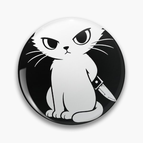 Item preview, Too Cute To Be Trusted Funny Cat With Knife designed and sold by JossDesign15.