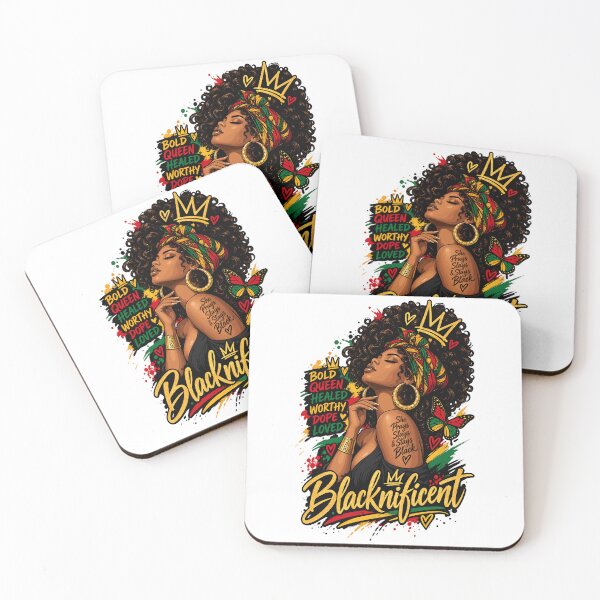 Artikelvorschau, Blacknificient Afro Black Woman Empowerment Melanin Queen Curvy entworfen und verkauft von ZIGLWORKS.