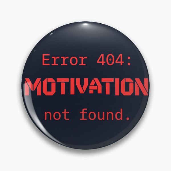 Artikelvorschau, Fehler 404 Motivation nicht gefunden - Lustiger Programmierer-Technikwitz (Roter Text) entworfen und verkauft von RetroNeon.