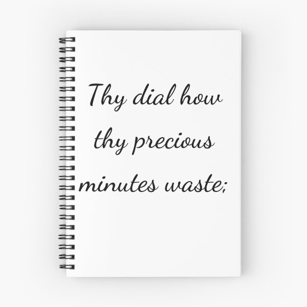 Item preview, “Thy dial how thy precious minutes waste;” - handwriting black designed and sold by ariksworld.