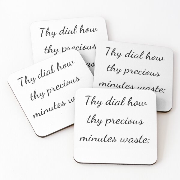 Item preview, “Thy dial how thy precious minutes waste;” - handwriting black designed and sold by ariksworld.