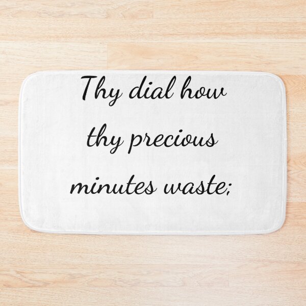 Item preview, “Thy dial how thy precious minutes waste;” - handwriting black designed and sold by ariksworld.