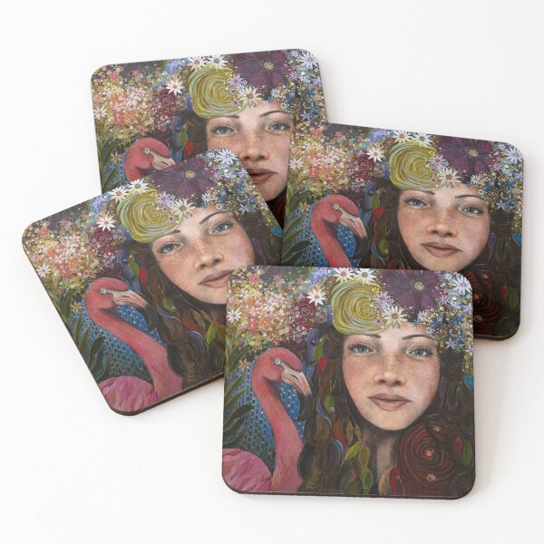 Item preview, May all your friends be Pink Flamingos designed and sold by CoryAcornArt.