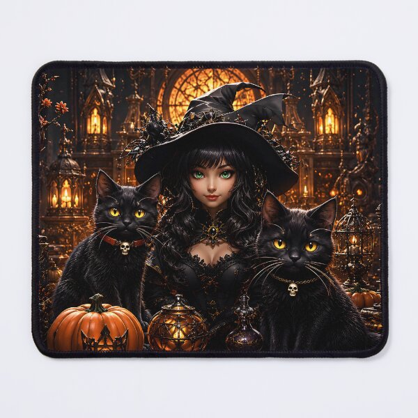 Item preview, The Illustration of Cute Witch in Halloween Night designed and sold by Pim-Crystal.